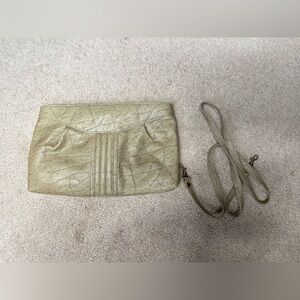 Cream handbag with Textured Design